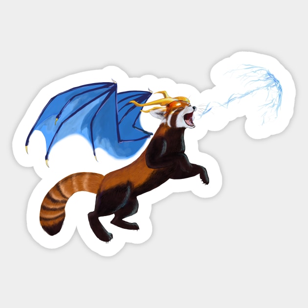 Red Panda Sticker by Khalico